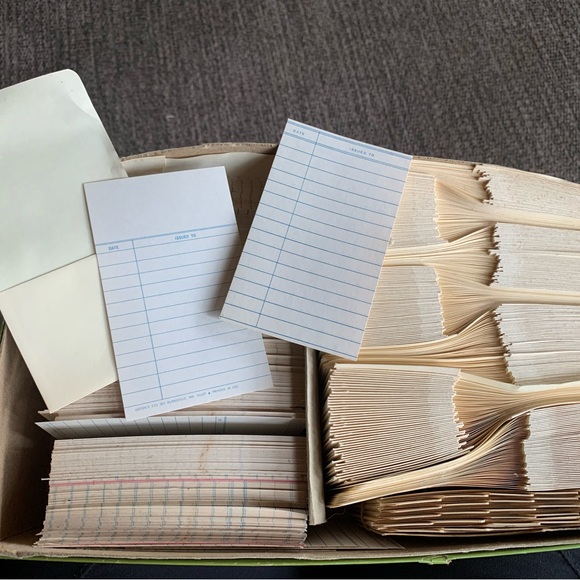 Library book pockets & cards - Picture 2 of 2